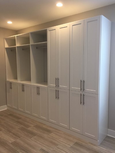Room Converted to Closet with Shaker Doors