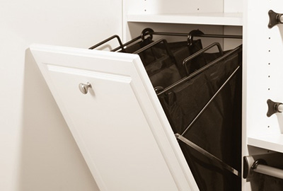 Divided Tilt Out Hamper